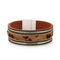 DHJ00088 Fashion Leopard Bangle Women's Leather Bangle Exaggerated Bangle Jewelry