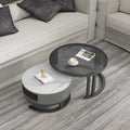 Rock Slab Coffee Table Living Room Household Light Luxury  Nordic Combination Circular Marble Coffee Table Table