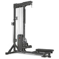 Commercial 3-in-1 High Lat Pull-Down & Seated Rowing Machine: Steel Fitness Rack Trainer for Versatile Workouts
