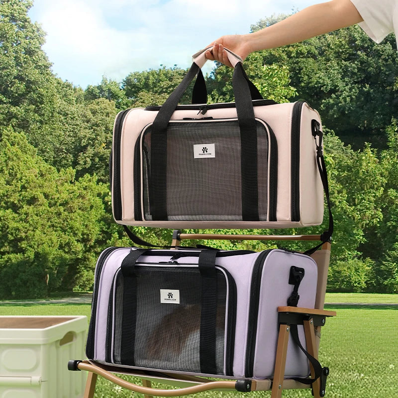 Cat Dog PVC Backpack in Space Capsule Style Foldable Pet Travel Air Bag with Other Closure for Convenient Journey