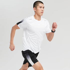 Jogger Fitness Set Gym Sport Clothing Running Shirts and Shorts 100% Polyester Two Piece Short Set for Men