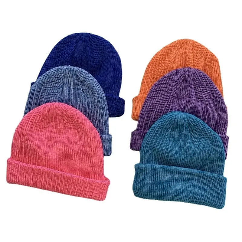 Custom Logo Embroidery Winter Knitted Rib Knit Beanie Skull Cap Cuffed with 3D Technique Featuring Common Fabric