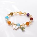 Y2K Style Beads Bracelet Amethyst Butterfly Shape Pendant Ladies Elegant Purple Crystal Stone Butterfly Bracelet  17 Colors