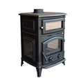 Wood Burning Fireplace Heating Glass View Wood Stove Heater Freestanding Outdoor Matt Black Durable