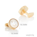 Classic Luxury Gold Plated Color Copper  Pattern Mens Gift Party Wedding Suit Shirt Cufflinks