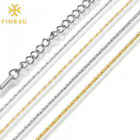 Wholesale Bulk Minimalist Basic Women'S Fashion Jewelry Gold Plated Stainless Steel Neck Chain