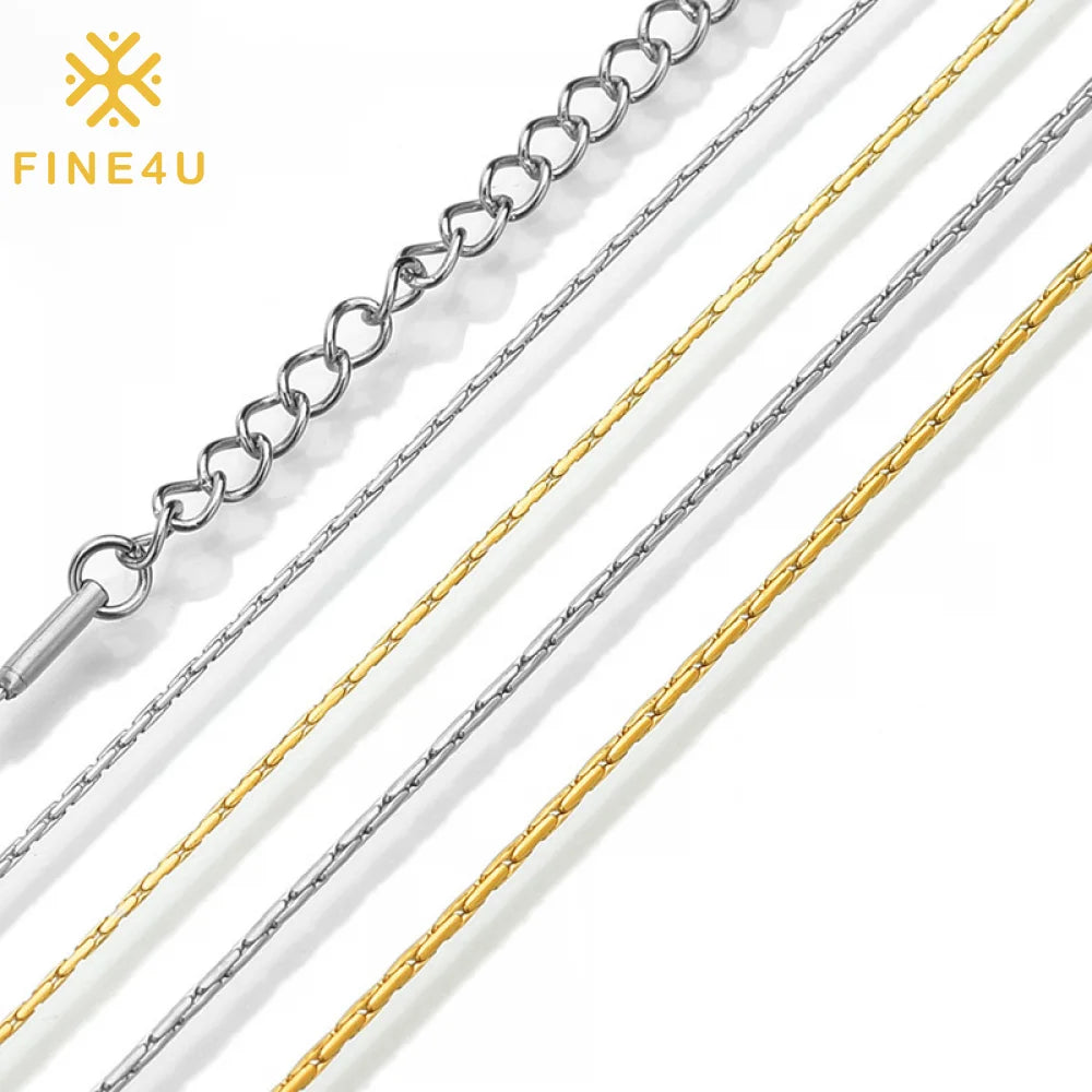 Wholesale Bulk Minimalist Basic Women'S Fashion Jewelry Gold Plated Stainless Steel Neck Chain