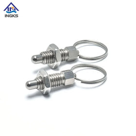 Customized Stainless Steel 8mm SUS304 Positioning Safety Pin Spring Pull Ring Knob Indexing Plunger