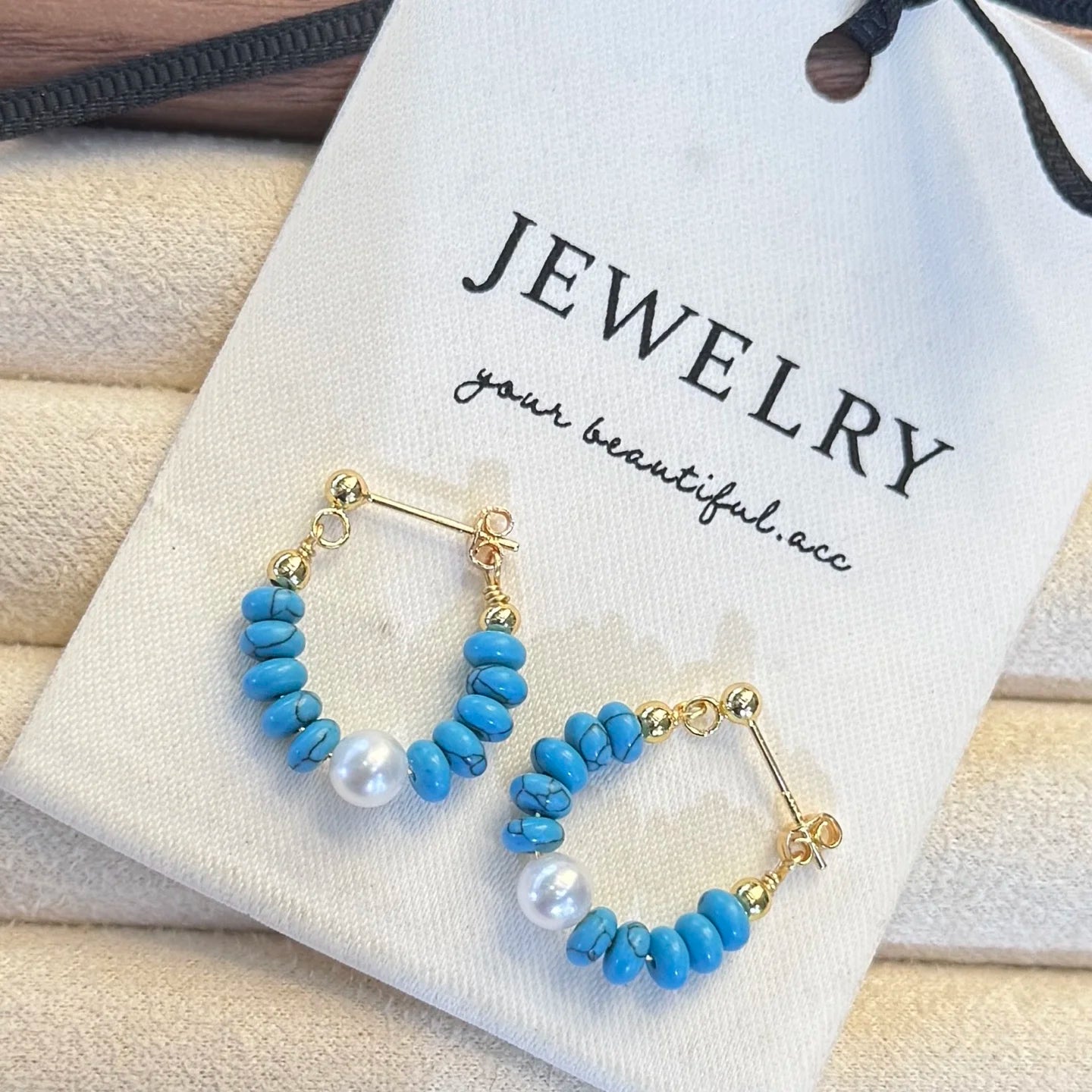 Luxury U-shaped Hoop Earrings Three Different Jade Designs 5-6mm Natural White Potato Pearl 18K Gold Plated Party Gift for Good
