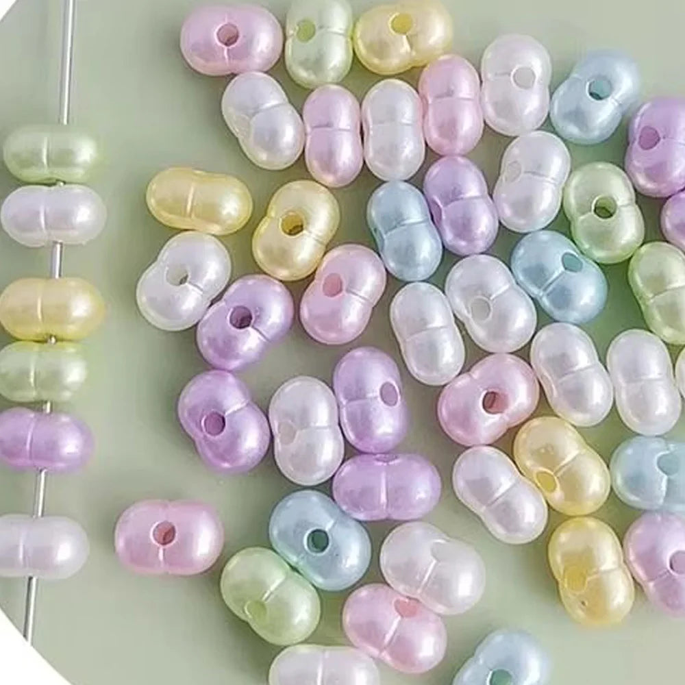 Neovivi Peanut-Shaped Acrylic Seed Beads Mini Spacer Beads for DIY Jewelry MakingBraceletsNecklaceKeychainsPhone Charms