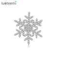 LUOTEEMI Designer Rhinestone Tiny CZ Jewelry Luxury Zircon Girl Flower Cute Designer Pin for Woman Brooch