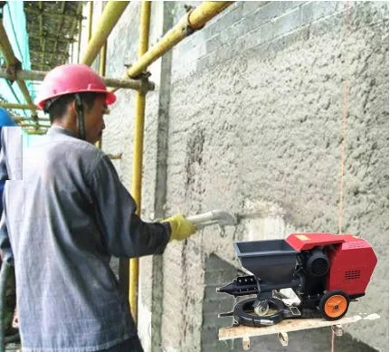 Electric Diesel/Electronic Mini Plaster Spraying Machine Mortar Spray Machine Voltage220v/380v Wall Mortar Spray Plaster Machine