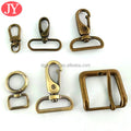 Spring Metal Buckle Snap Hook Trigger Clips Lace Decorated Buckles for Leather Strap Belt Keychain Webbing Pet Leash Hooks