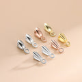 Gold Rose Gold Platinum 925 Sterling Silver Flower Pattern Pinch Clip Clasp Bail for Jade Gemstone Pendant Jewelry Making