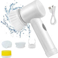 Household 3 in 1 Handheld Electric Cleaning Brush USB Rechargeable Wireless Electric Kitchen Cleaning Tool Spin Scrubber