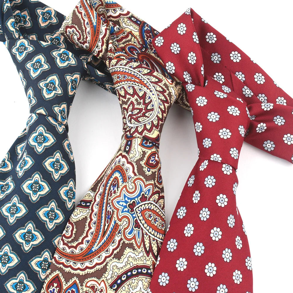 Casual Formal Dress Printed Necktie Men's Ink Plant Flower Animal Vintage 10CM Printed Tie