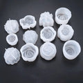 3D Peony Flower Aromatherapy Candle Mold DIY Home Decorative Soap Resin Craft Silicone Mold for Rose Candle Soybean Wax Making
