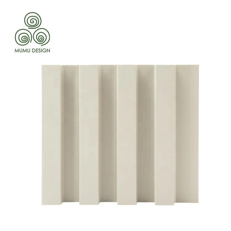 MUMU 4D Indoor Ceiling Design 3D Embossed Wood Building Board PVC Pine Wood Wall Panel for Hotel Hall