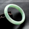 Newest Arrival Bangle Jewelry Natural Jade Emerald  Light Green Jade Bangles for Women Girl