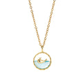 2023 New Design Valentines Gift Stainless Material Gem Inlaid Pendant High Quality Necklace