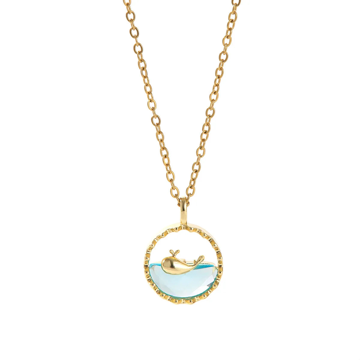 2023 New Design Valentines Gift Stainless Material Gem Inlaid Pendant High Quality Necklace