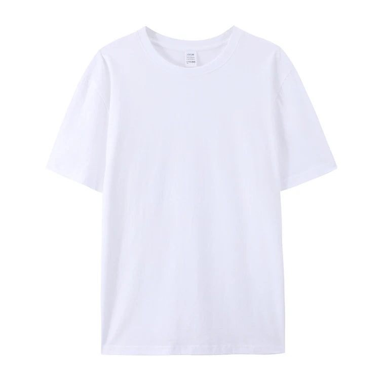 Custom Men's & Women's Regular Fit Heavyweight 100% Cotton Vintage Acid Wash Plus Size White T-shirts