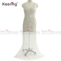 Newest Full Body Beaded Applique Bridal Crystal Rhinestone Applique for Wedding WDP-227 MegaBDM