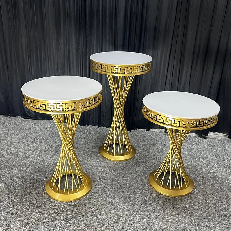 Gold Dessert Table Wedding Supplies Wedding Center Party Decoration Cake Display Table