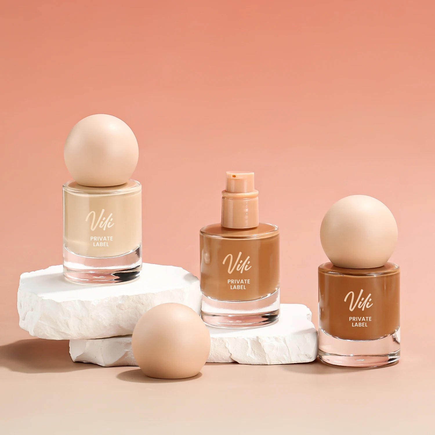 New Design Custom Logo Liquid Foundation for Full Makeup Printing Boxes Popular Cosmetic for Women