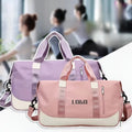 Custom Logo Women Men Workout Tote Sports Oxford Gym Bag Waterproof Travel Duffel Bag With Wet Pocket & Shoes Fitness Yoga Bags