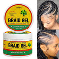 Private Label Strong Hold Natural Shine Braid Gel Long Lasting Frizz Control Non Sticky Formula No Flaking Hair Styling