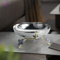 Handmade Butterfly Metal Stand Candy Plate Luxury Nordic Style Stainless Steel Fruit Bowl for Dining Table Home Accessories