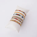 Ethnic Religious Multicolor Women Handmade Korean Wax Cord Adjustable Miyuki Seed Beaded Bracelet