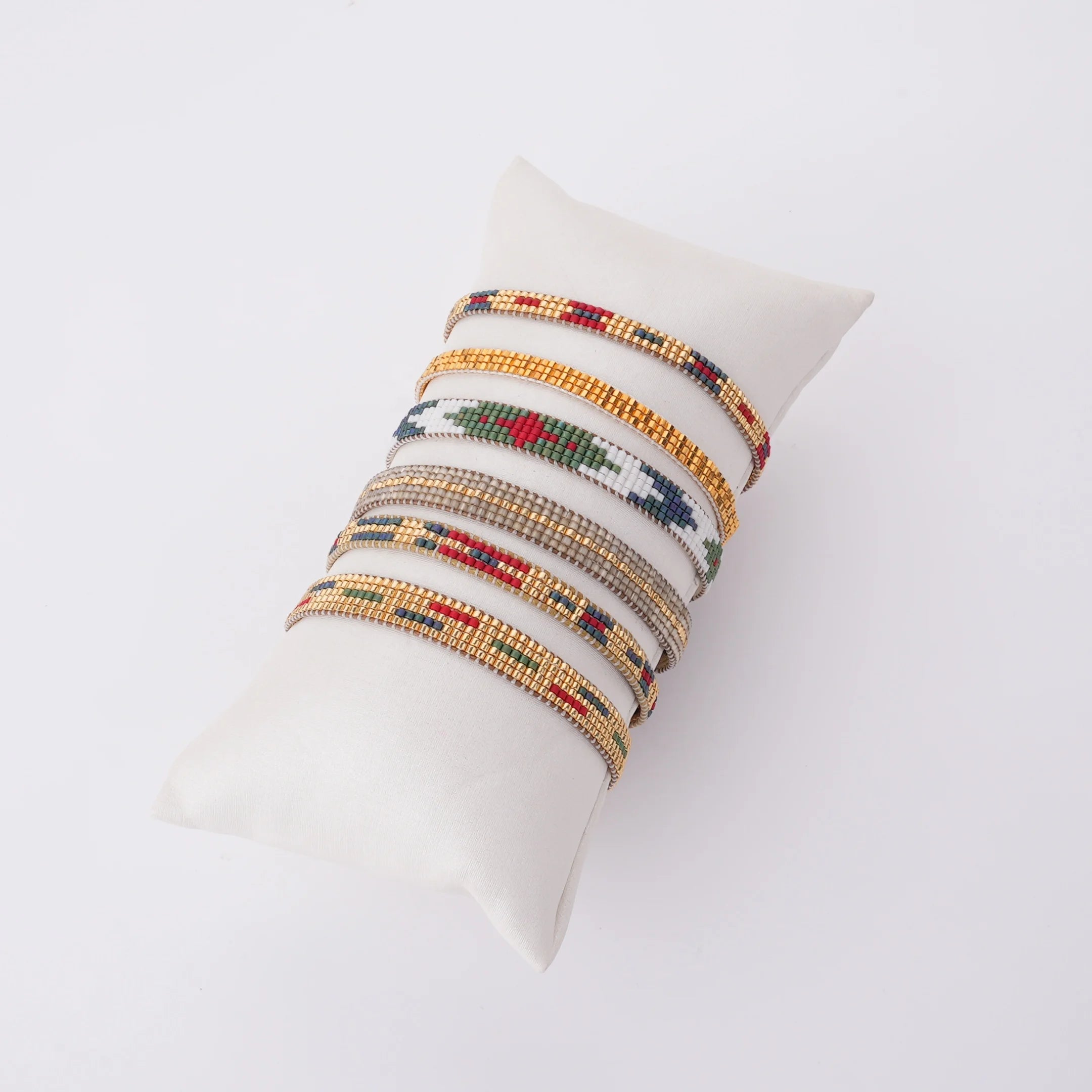Ethnic Religious Multicolor Women Handmade Korean Wax Cord Adjustable Miyuki Seed Beaded Bracelet