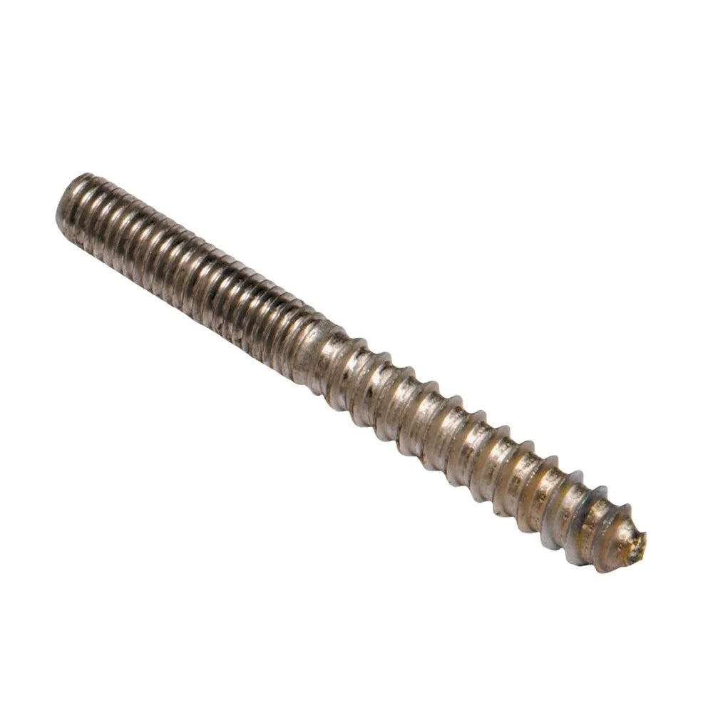 M4 M5 M6 M8 Hanger Bolt Wood to Metal Dowels Double Ended Furniture Fixing Self Tapping Screws Wood Thread Stud 30pcs