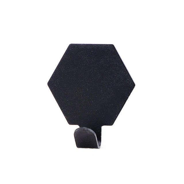 Towel Hook Bathroom Towel Hooks Stainless Steel Waterproof Door Hook Wall Mount Hexagon Adhesive Hook