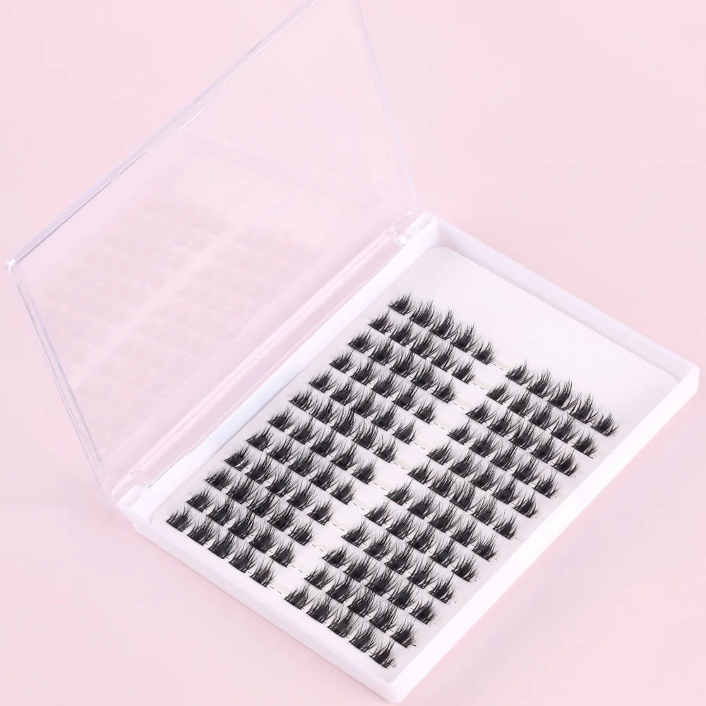 Qiaoti Beauty Eyelash Supply Eyelash Set Cluster Eyelashes Cluster Lashes Natural Pre Cut Segment Lash Extensions Diy Lashes
