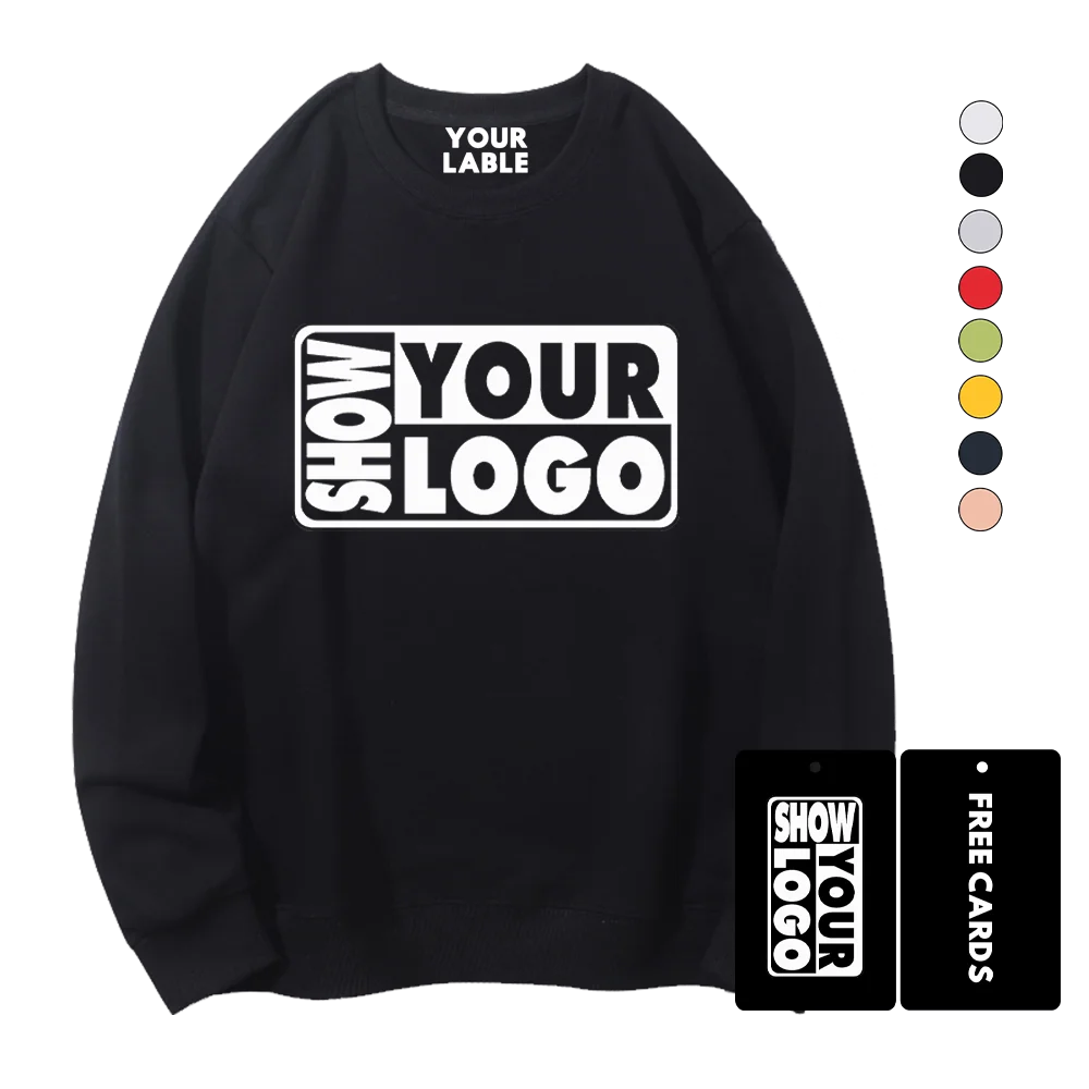 CB041-YB280A OEM Blank Terry Custom Crewneck Sweatshirt Cotton and Polyester Luxury Men Hoodies Clothing Streetwear for Men