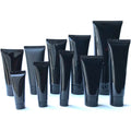 FOCSTAR Refillable Empty Black Plastic Squeeze Bottles Tubes Container for Facial Cleaner Shampoo Conditioner Shower Gel Blush