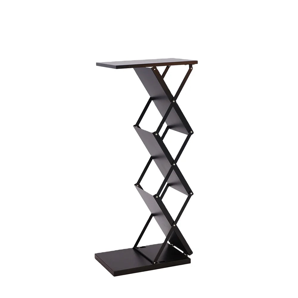 Portable A4 Metal Magazine Rack Foldable Brochure Stand Catalog Literature Display Holder Carrying Bag Trade Show Exhibitions