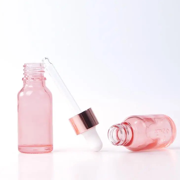 In Stock Hot Sales 100ml Rose Gold Glass Dropper Bottle With Rose Gold Dropper for Essential Oil/serum