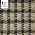 Wholesale Knitted Polyester Yarn Dyed Jacquard Check Design Stretch Fabric Suitable for Suit