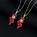 18K Gold Plated Enameled Tunisia Map Link Chain Necklace Stainless Steel Enamel Tunisian National Flag Map Pendant Necklace