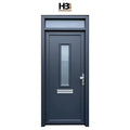 British Modern Design Stainless Steel Security Door for Residential Exterior Front with Headlite Bulletproof Feature for Villas