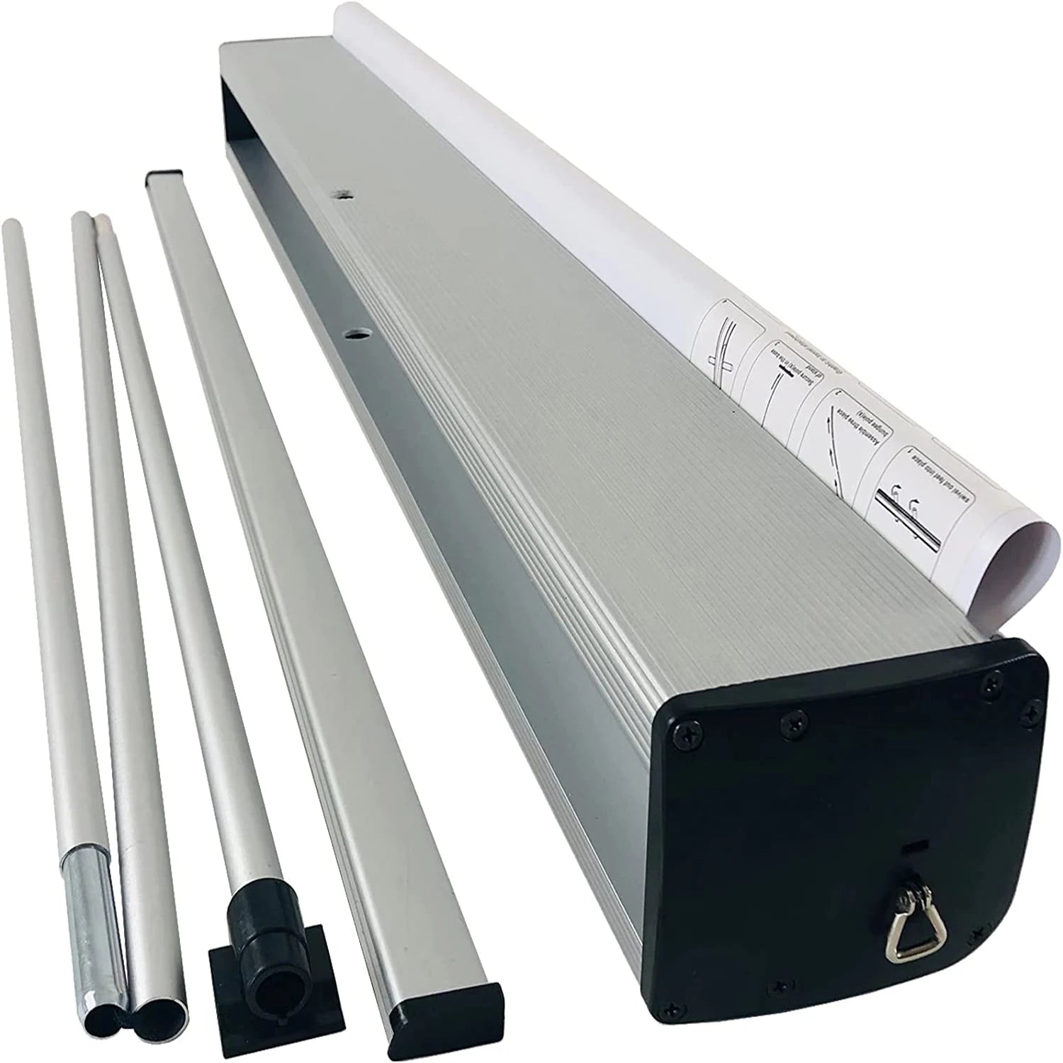 Custom Logo Roll-Up Banner Bracket with Aluminum Frame Retractable Stand for Exhibition and Publicity for Outdoor Events