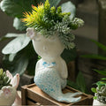 Hot Selling Cartoon Fish Shaped Succulent Plant Decor Indoor Fancy Creative Resin Flower Pot