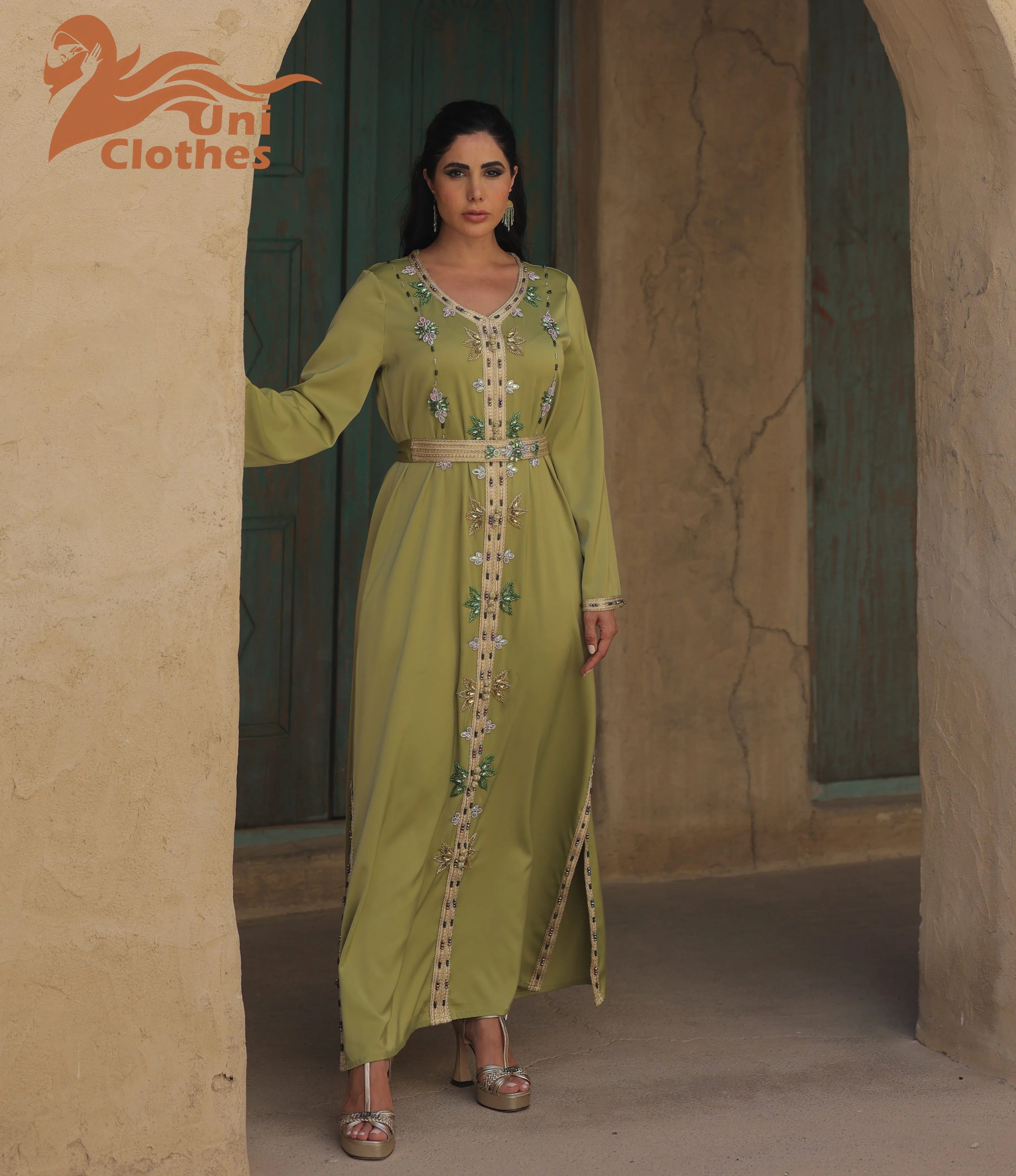 Abaya 2024 Maxi Jalabiya Abaya Dubai Turkey Kaftan Muslim Fashion Islamic Women Clothing Abaya Kaftan