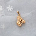 In Stock Roller Skates Pendant Ice Skate Shoe Pendant Jewelry Stainless Steel 18K Gold Color Plated Men Charm Pendants