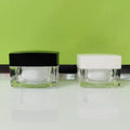 Hot Sale 5g 10g 15g 30g 50g square Bottle Face Cream Acrylic Cosmetic Jar with Skin Care Cream Cosmetic Acrylic Cosmetic Jars