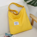 Casual Large Size 12OZ Canvas Shoulder Bag Crossbody Bag Canvas Tote Bag for Women